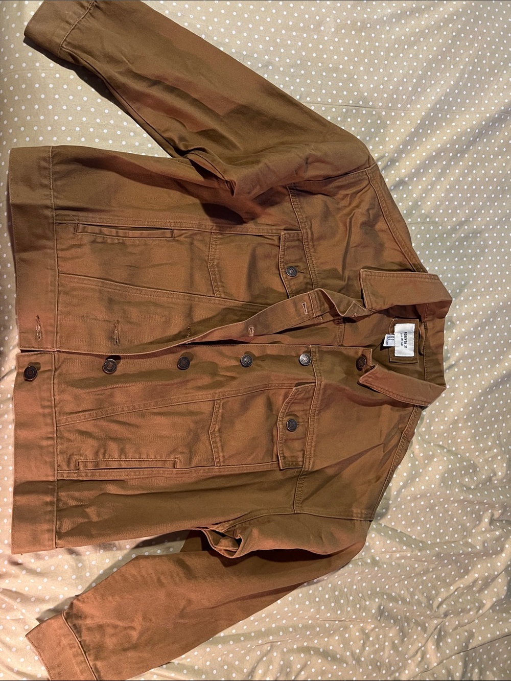 Women's Brown Workwear Jacket - Classic Button-Front